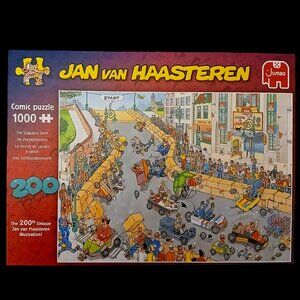 Jan van Haasteren Comic Puzzle 1000 Pieces — Colorful Racing Scene